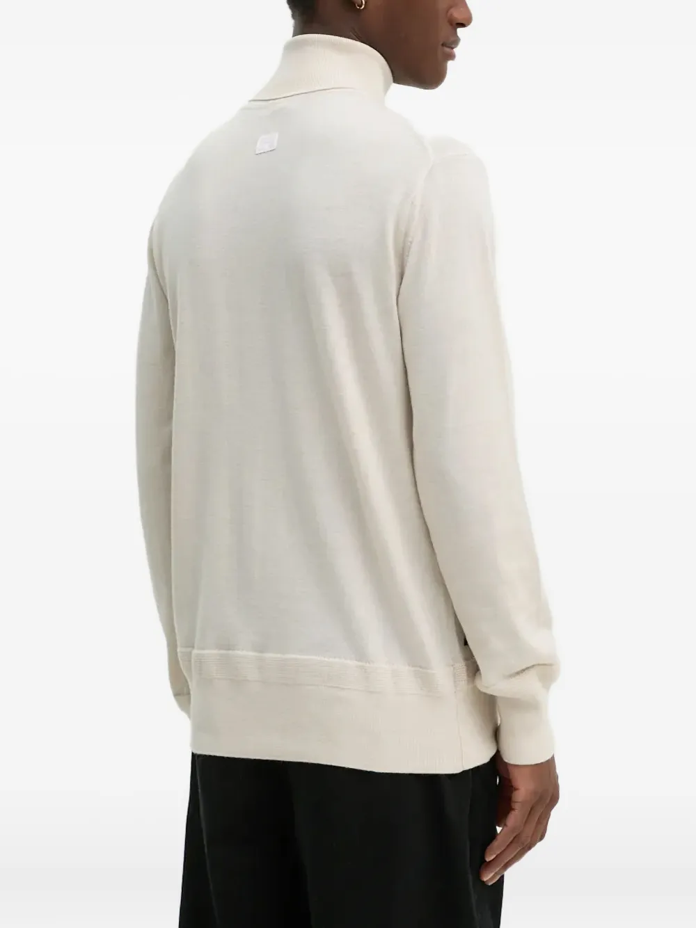 G-star Raw Turtleneck Sweater In White