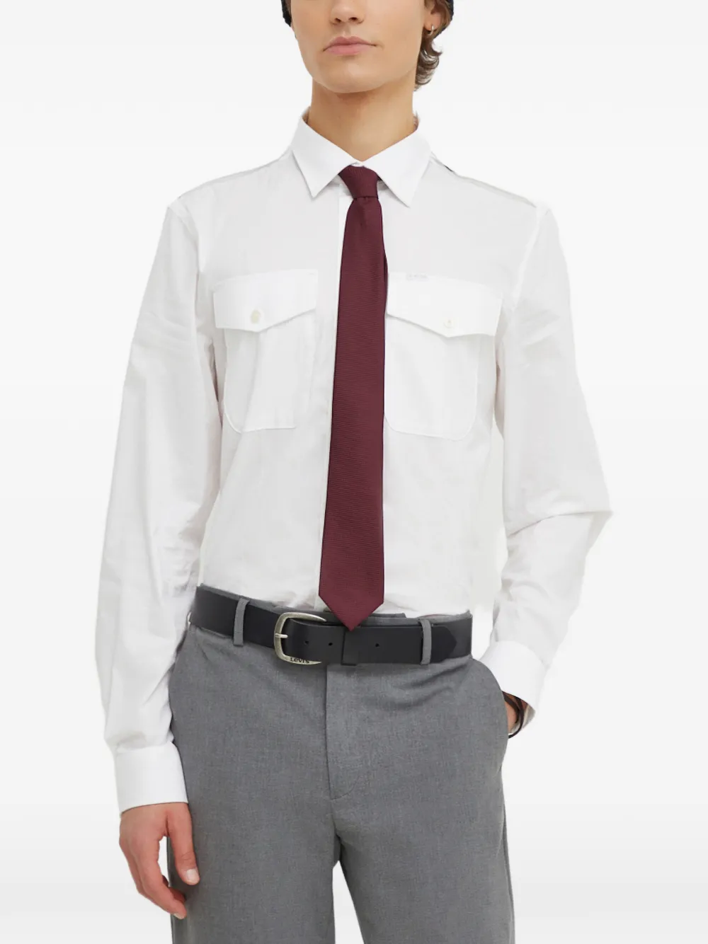 G-Star RAW T-shirt a maniche lunghe con tasca - Bianco