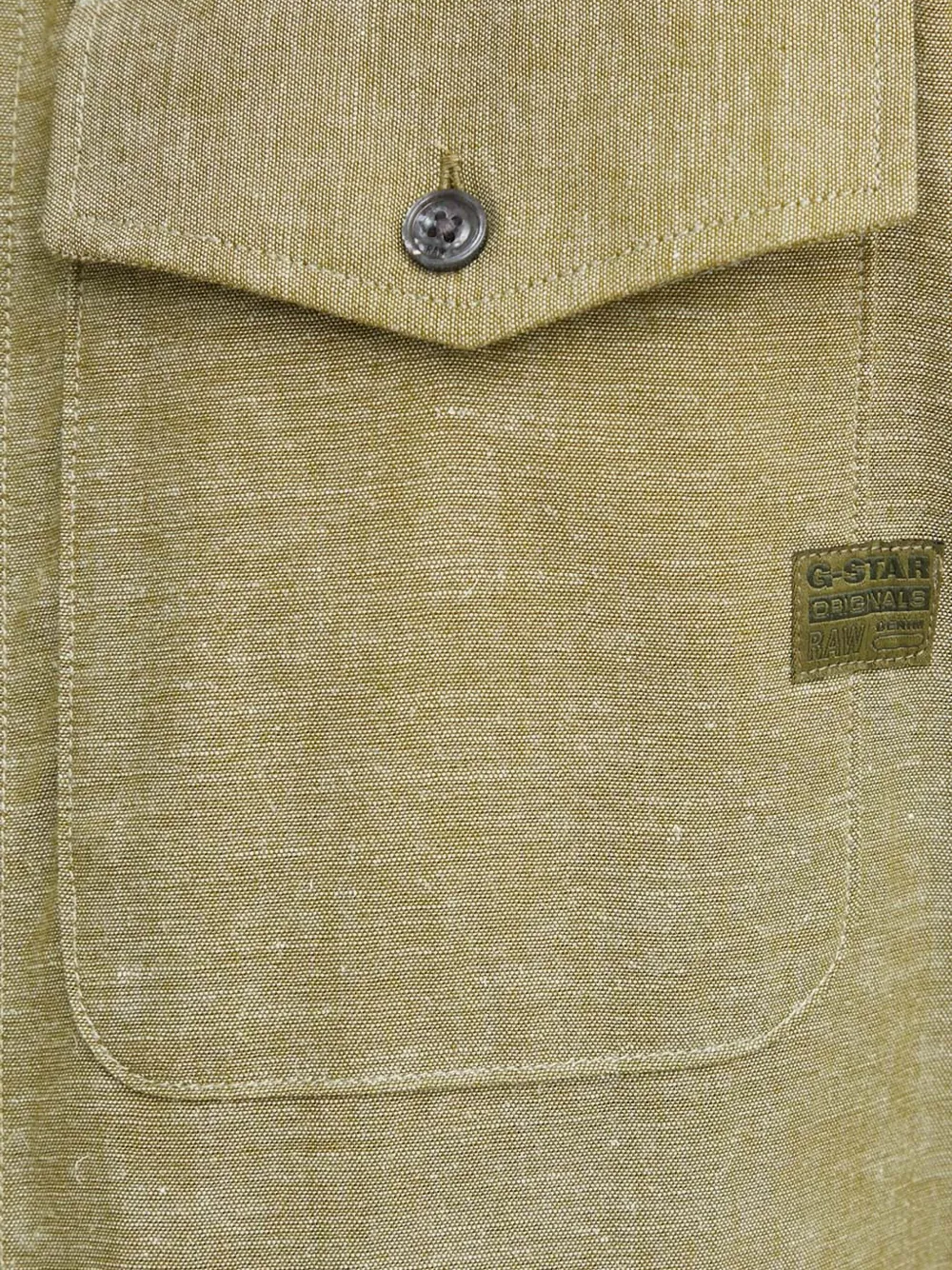 G-Star RAW Marine overhemd met klepzak Groen