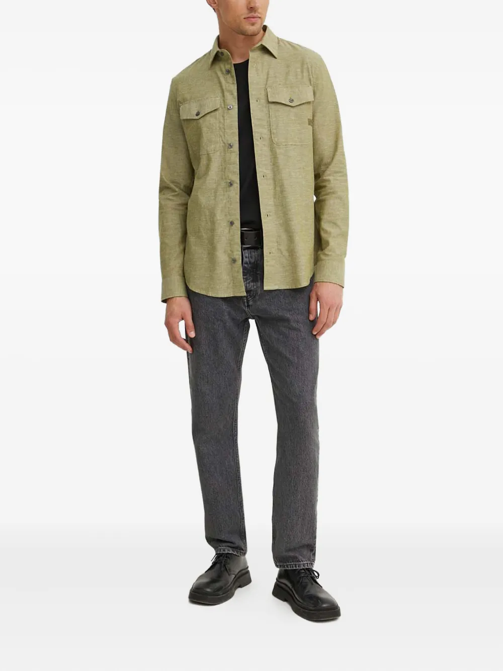 G-Star RAW Marine flap-pocket shirt - Groen