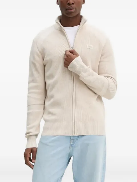 G-Star RAW ribbed zip-up cardigan