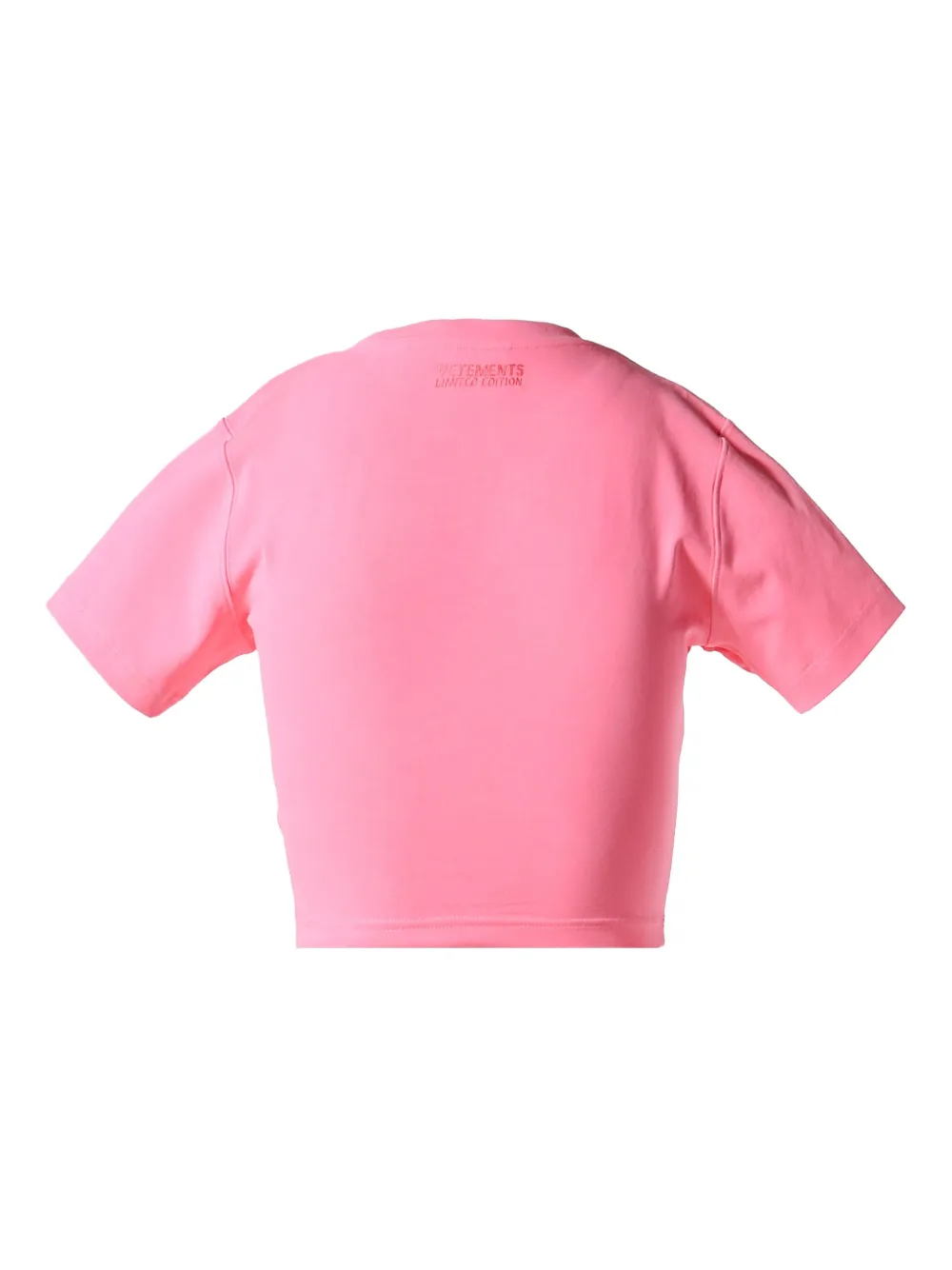 VETEMENTS Katoenen T-shirt - Roze