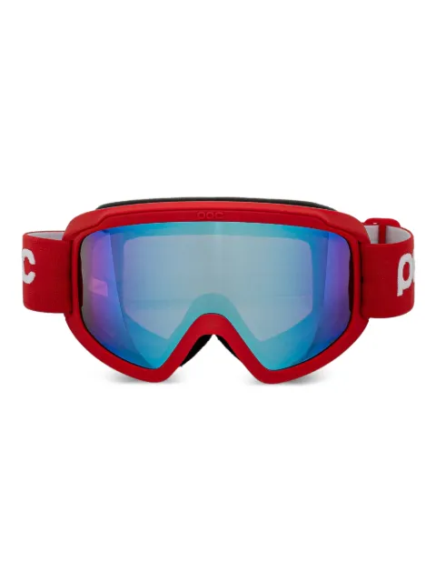 POC red ski goggles