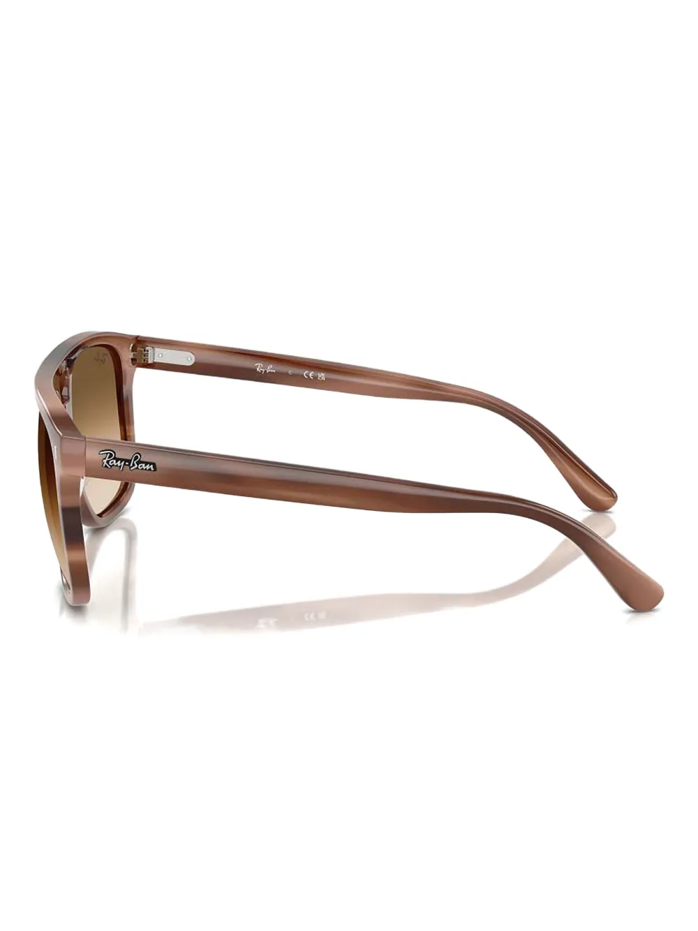 Ray-Ban Zonnebril met vierkant montuur Bruin