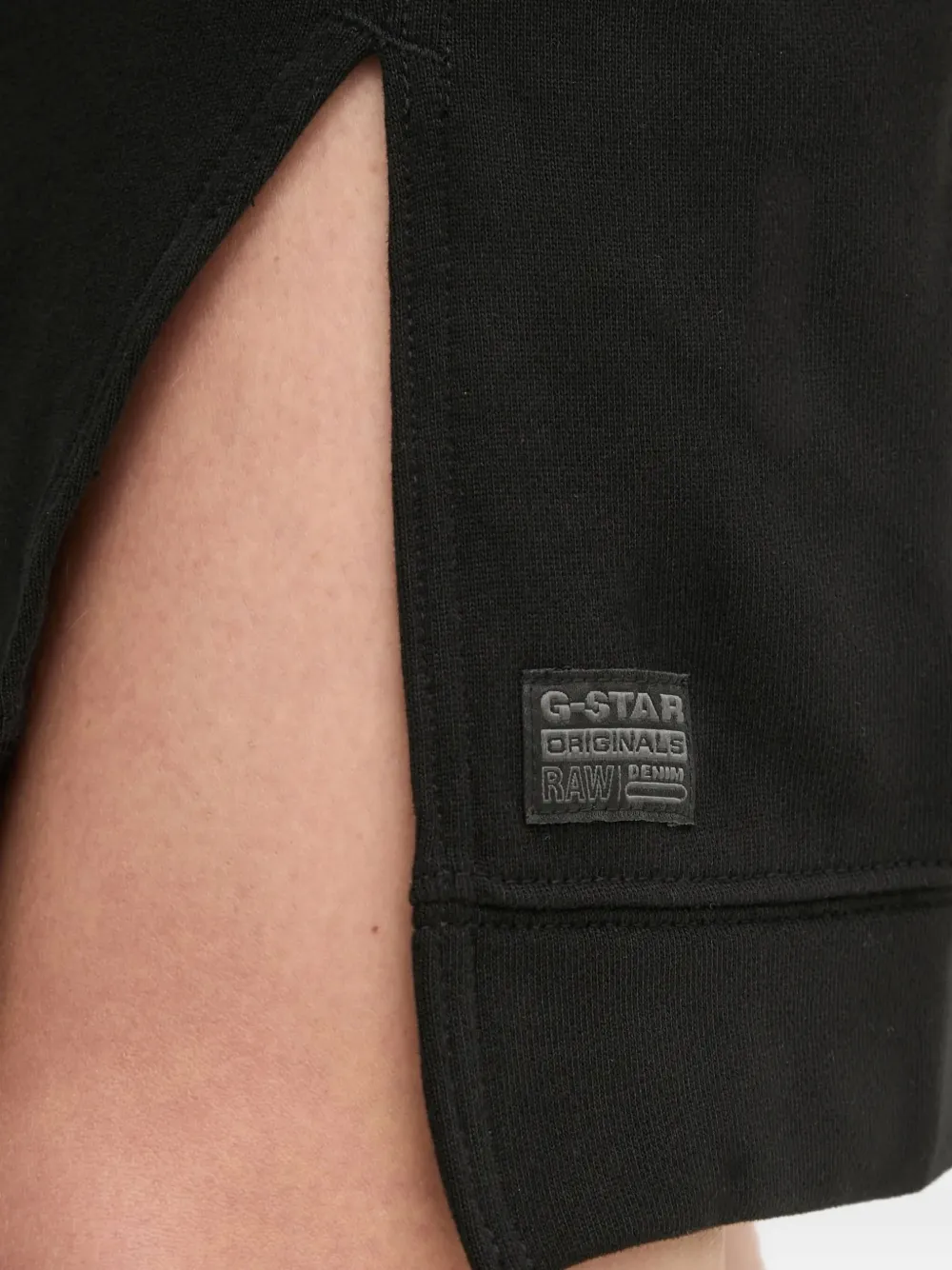 G-Star RAW Jurk verfraaid met logo en lange mouwen Zwart