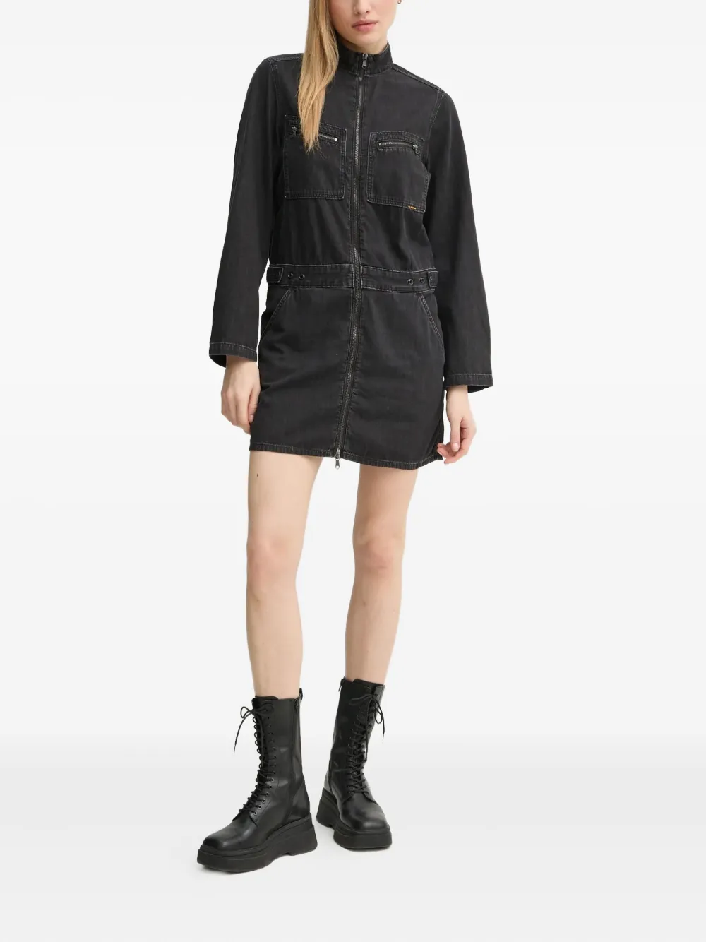 G-Star RAW zip-pocket dress - Zwart