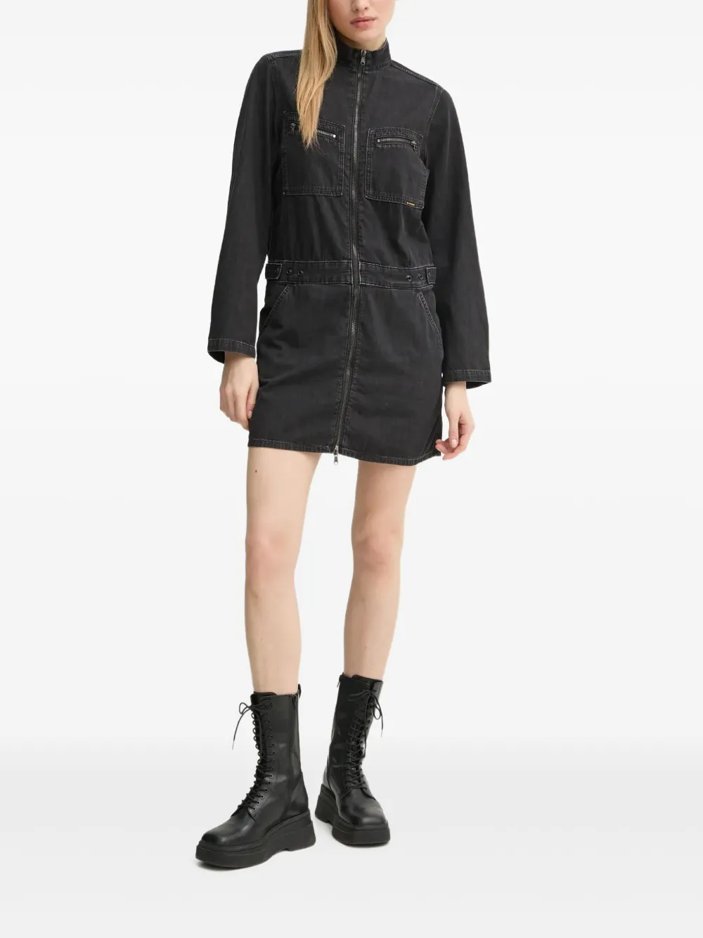 G-Star RAW Jurk met ritszak Zwart