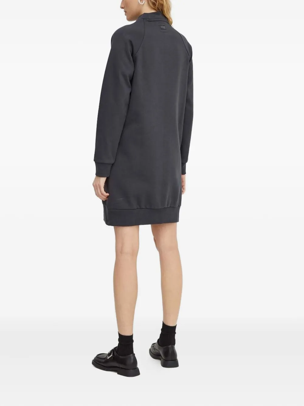 G-Star RAW Mini-jurk met hoge hals en logo - Grijs
