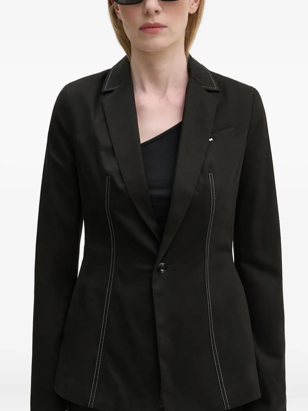 G-Star RAW Blazer met stikseldetail Zwart