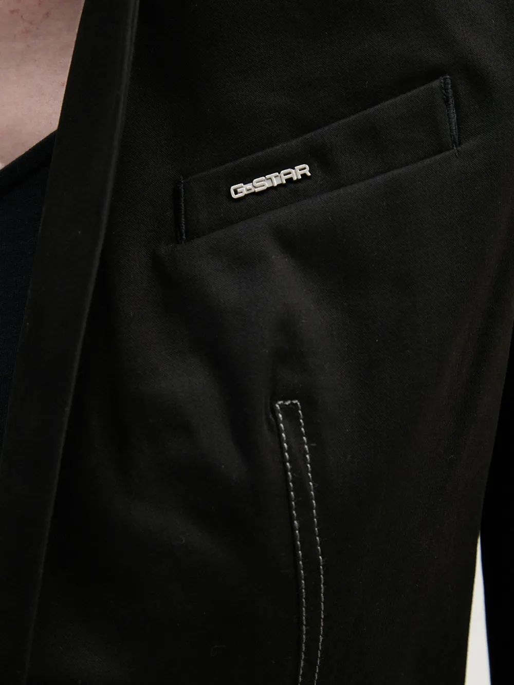 G-Star RAW Blazer met stikseldetail Zwart