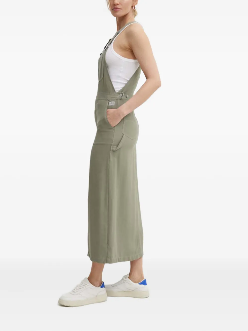 G-star Raw Buckle-straps Dress In Green
