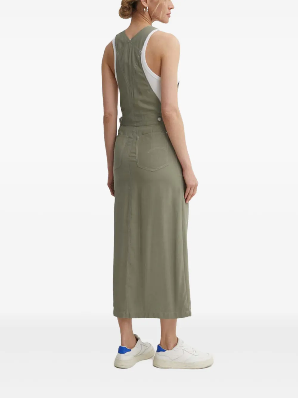 G-star Raw Buckle-straps Dress In Green