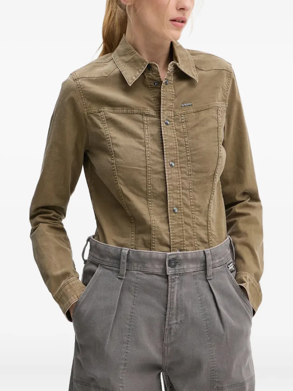 G-Star RAW ロゴ シャツ - グリーン G-Star RAW ロゴ シャツ - グリーン