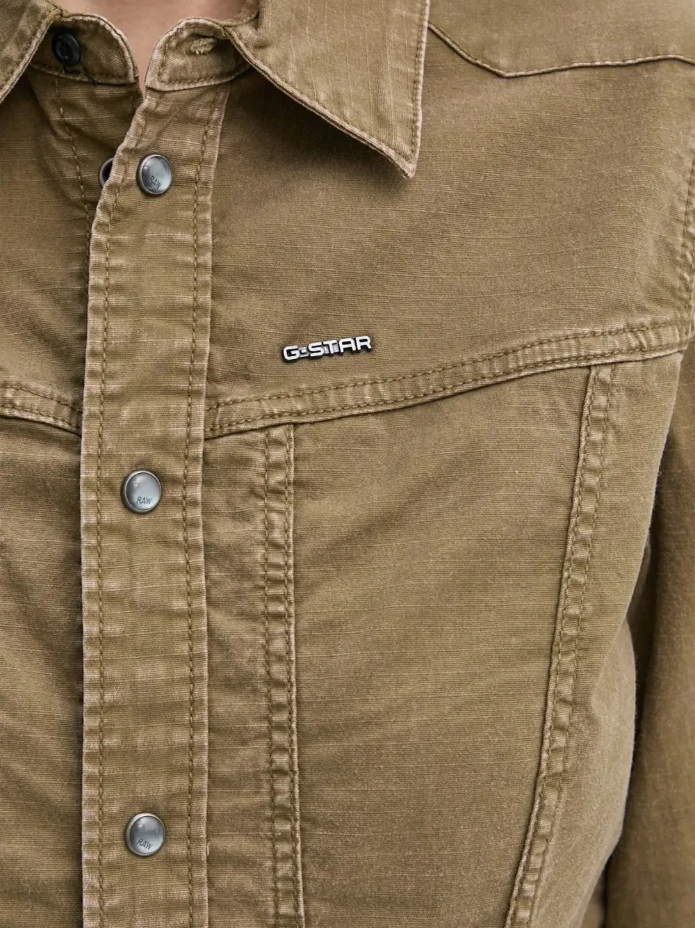 G-Star RAW Blouse met logoplakkaat Groen