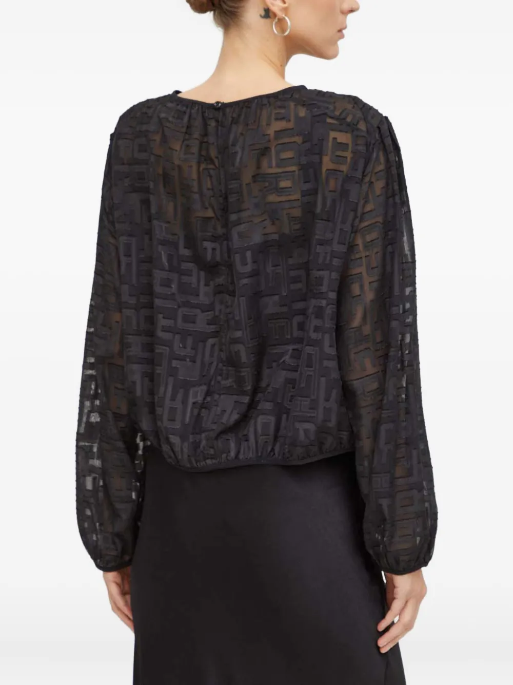 G-star Raw Embossed Long-sleeve Blouse In Black