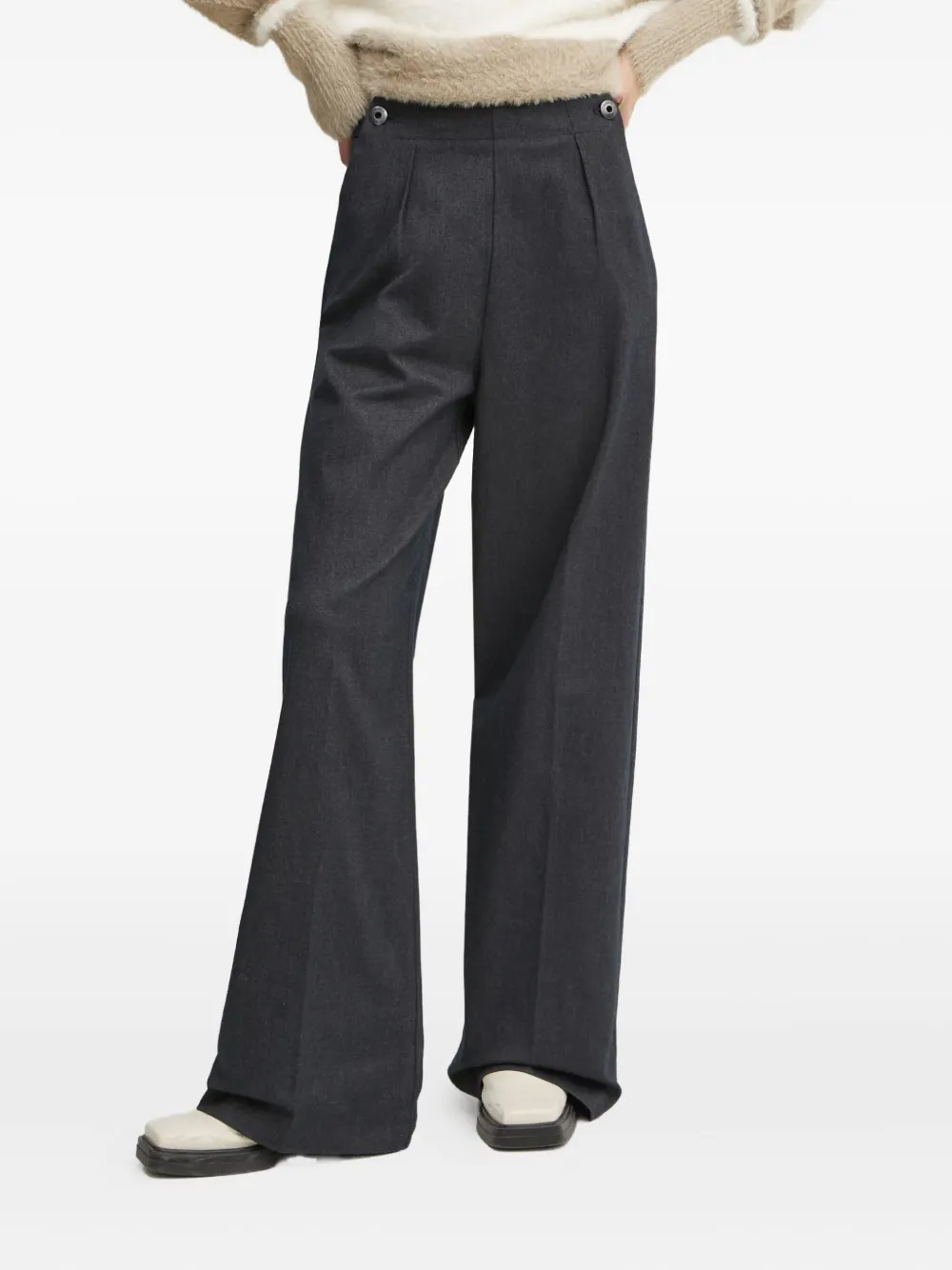 G-star Raw Buttoned Pleated Pants In Gray