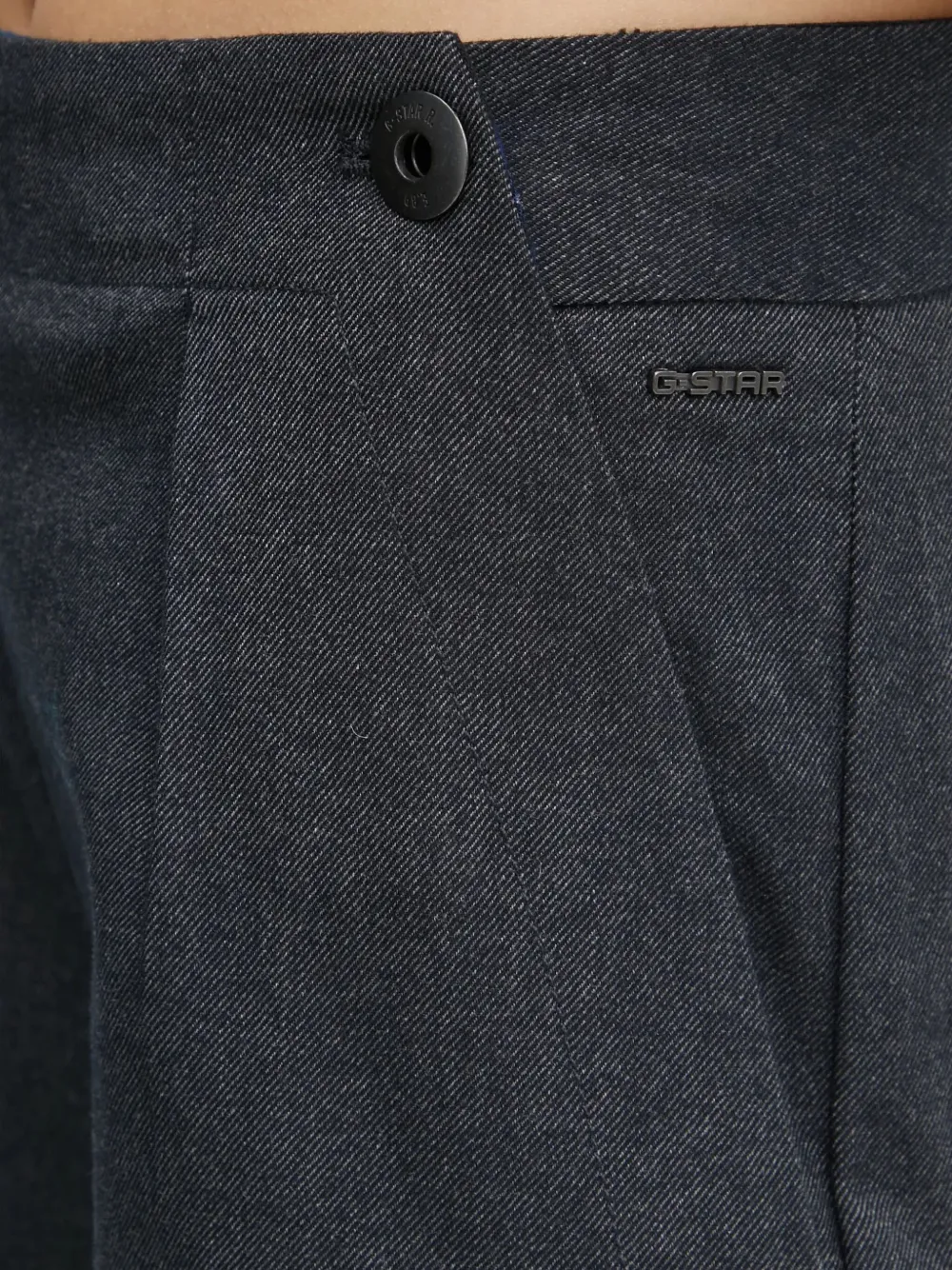 G-star Raw Buttoned Pleated Pants In Gray