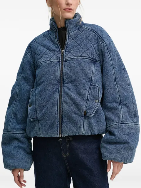 G-Star RAW quilted zip-up jacket