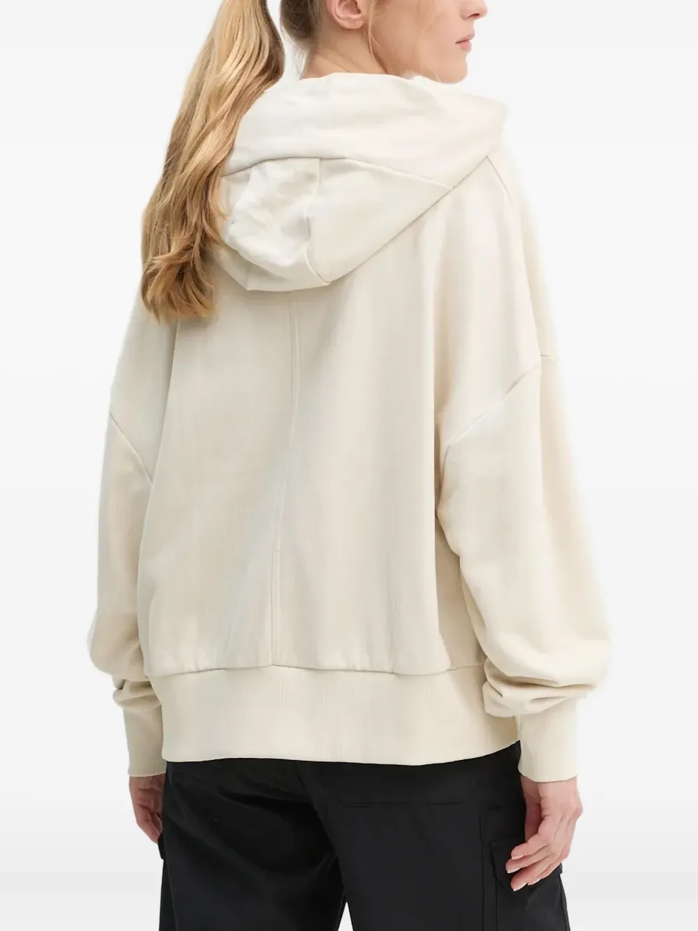 G-star Raw Logo-lettering Hoodie In White