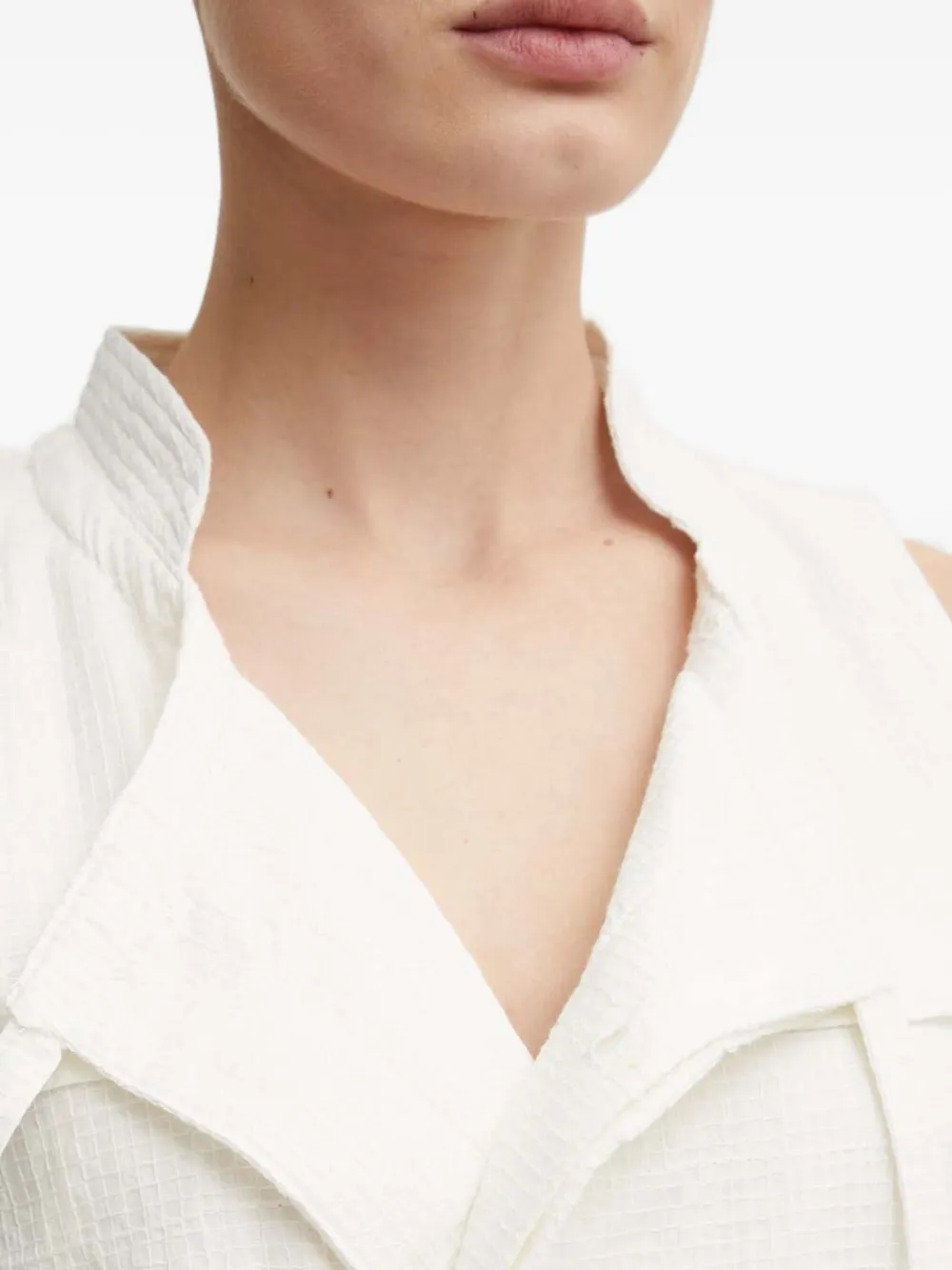 G-star Raw Tie-waist Sleeveless Dress In White