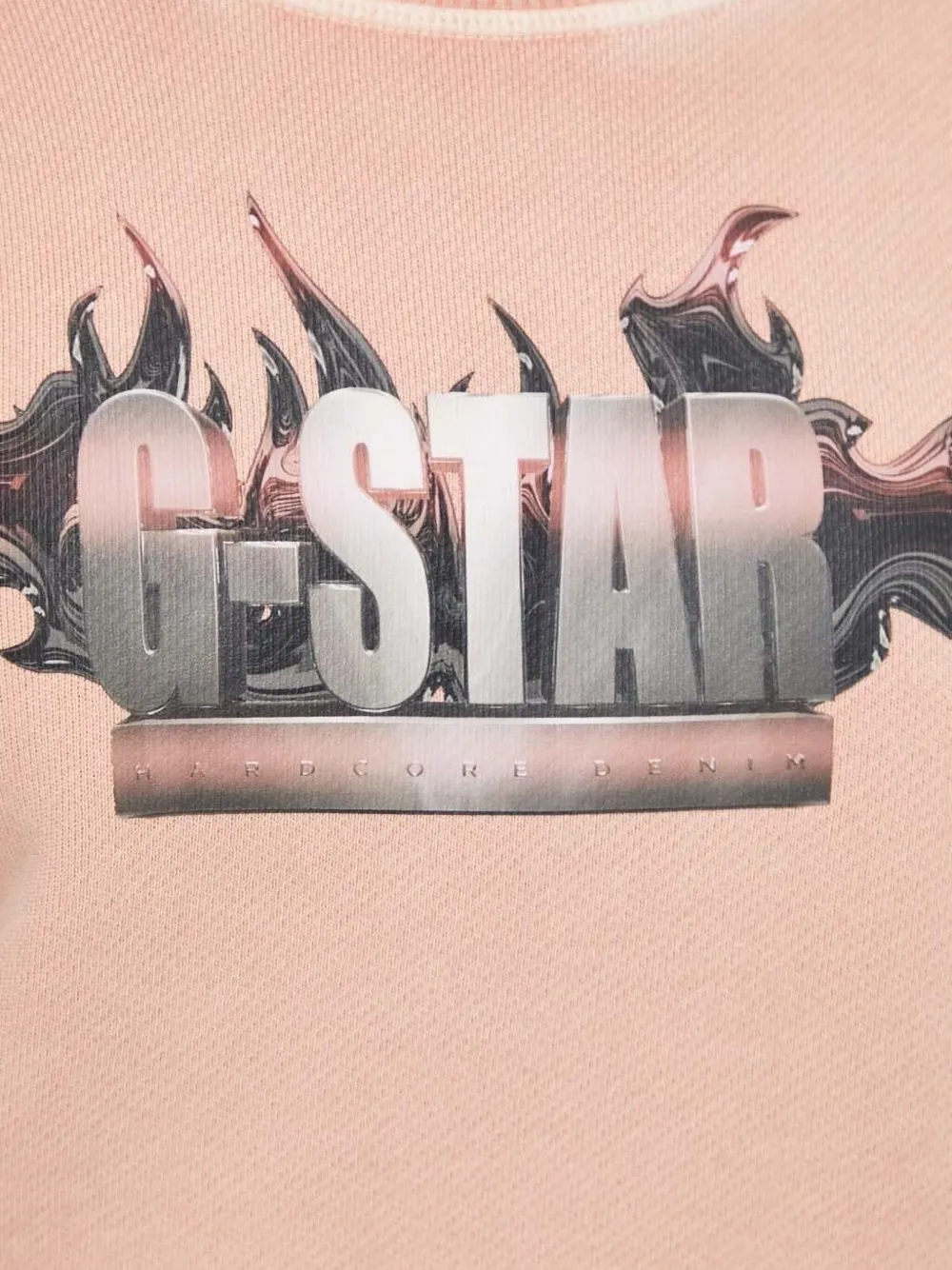 G-star Raw Flame-logo Sweater In Pink