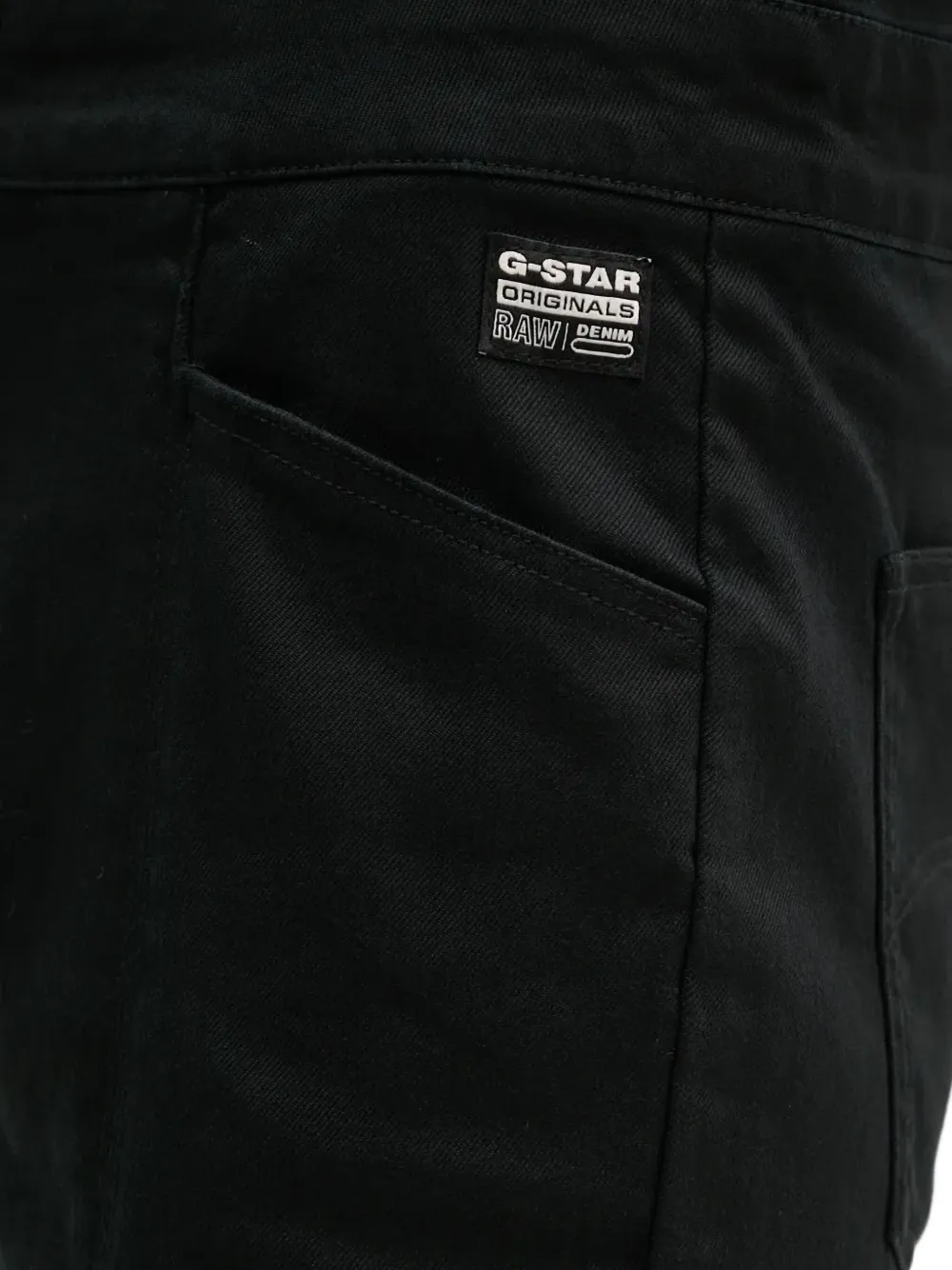 G-star Raw Short-sleeve Point-collar Jumpsuit In Black