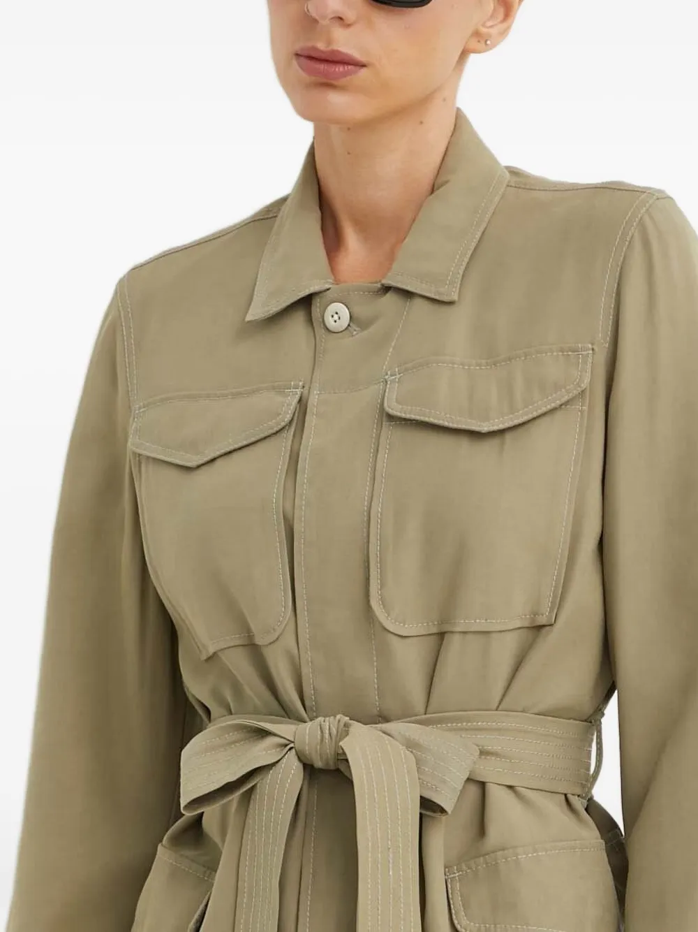 G-star Raw Belted Jacket In Brown