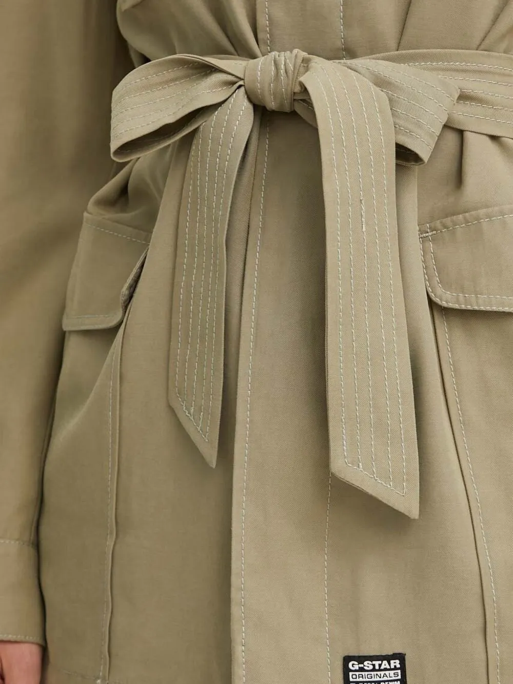 G-star Raw Belted Jacket In Brown