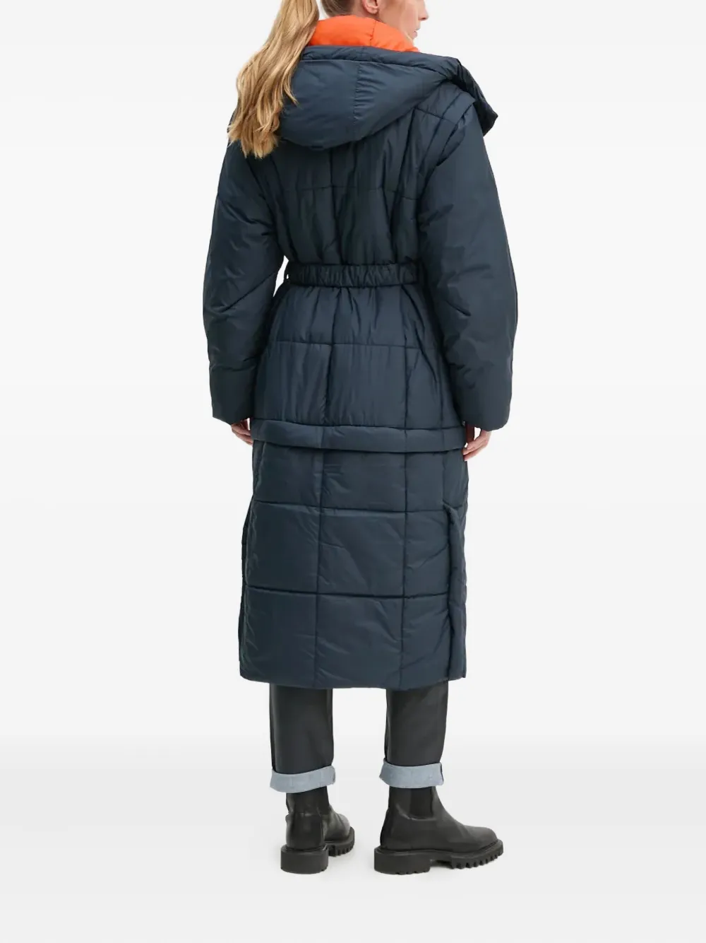 G-Star RAW Jack met capuchon en ceintuur Blauw