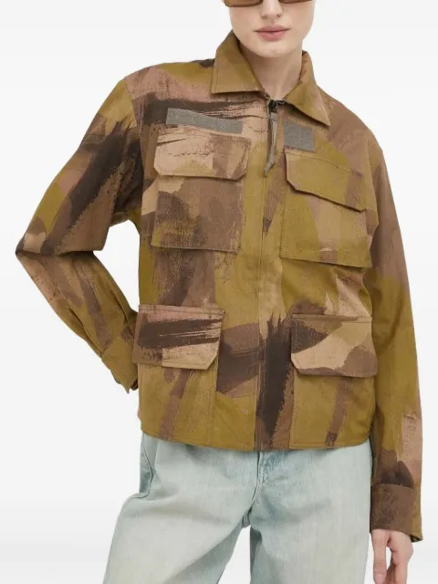 G-Star RAW abstract-print jacket