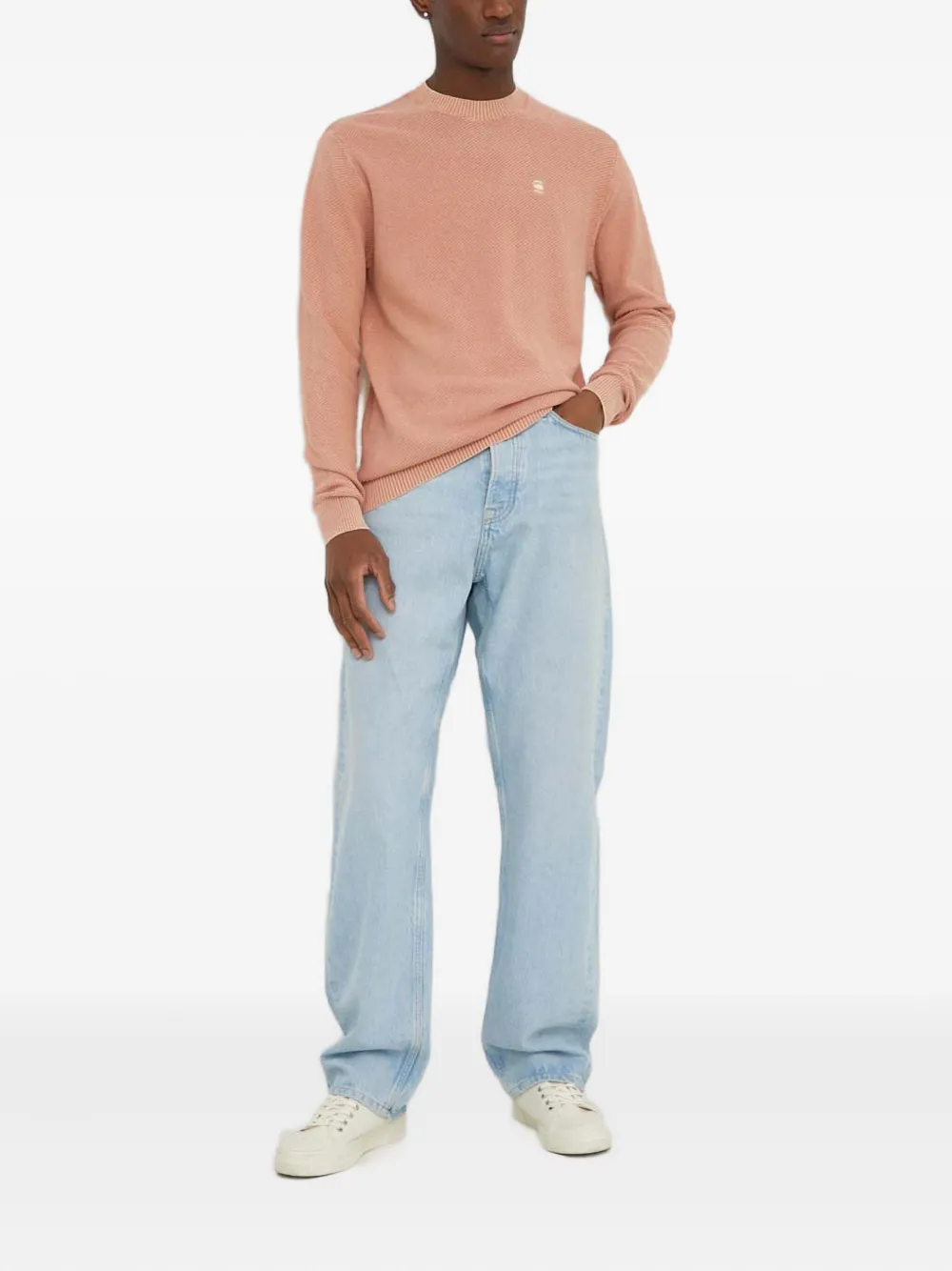 G-Star RAW logo sweater - Roze