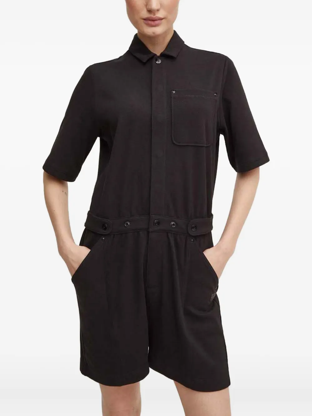 G-star Raw Buttoned Pocketed Playsuit In Multi