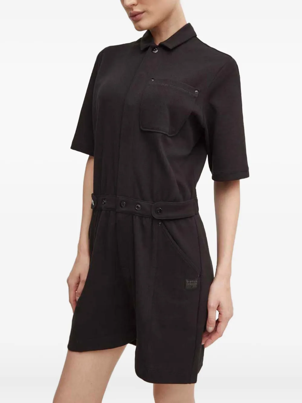 G-star Raw Buttoned Pocketed Playsuit In Multi