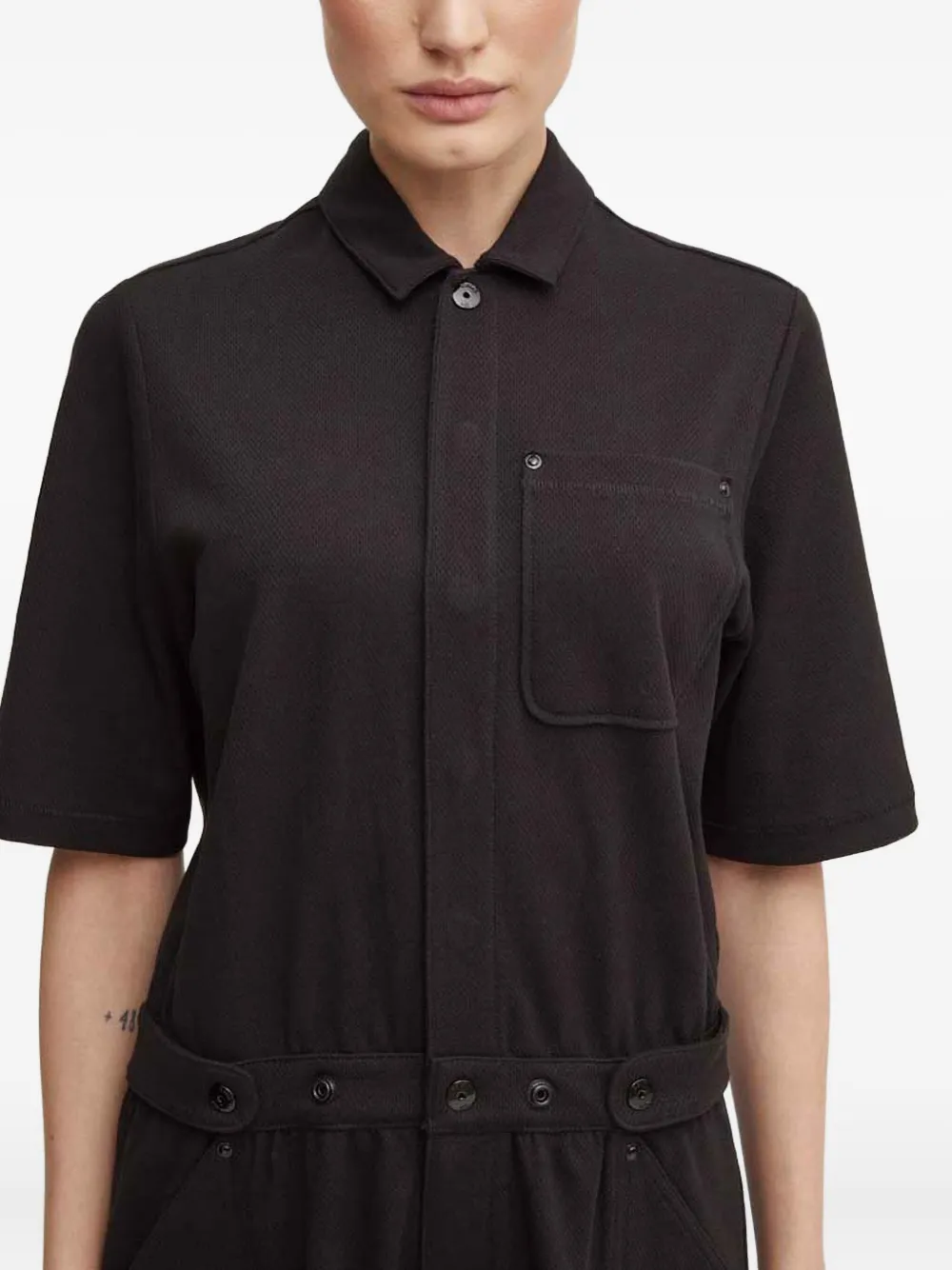 G-star Raw Buttoned Pocketed Playsuit In Multi