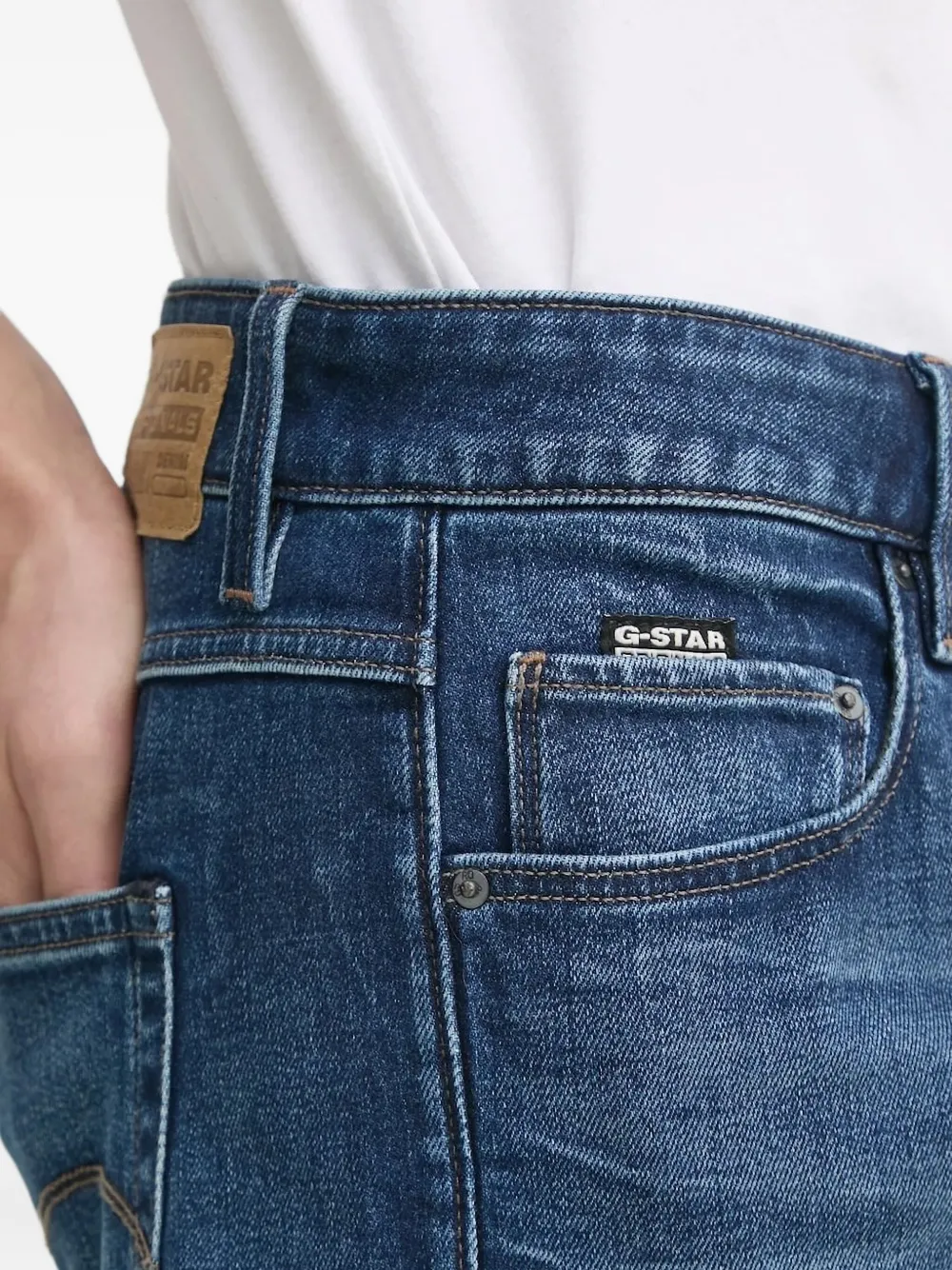 G-Star RAW Kate cropped jeans met opgerolde cuffs Blauw