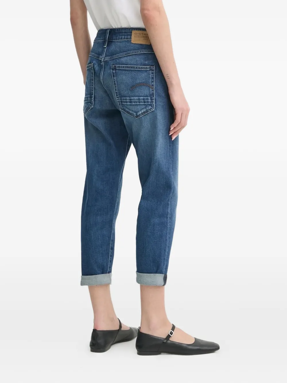 G-Star RAW Kate cropped jeans met opgerolde cuffs - Blauw