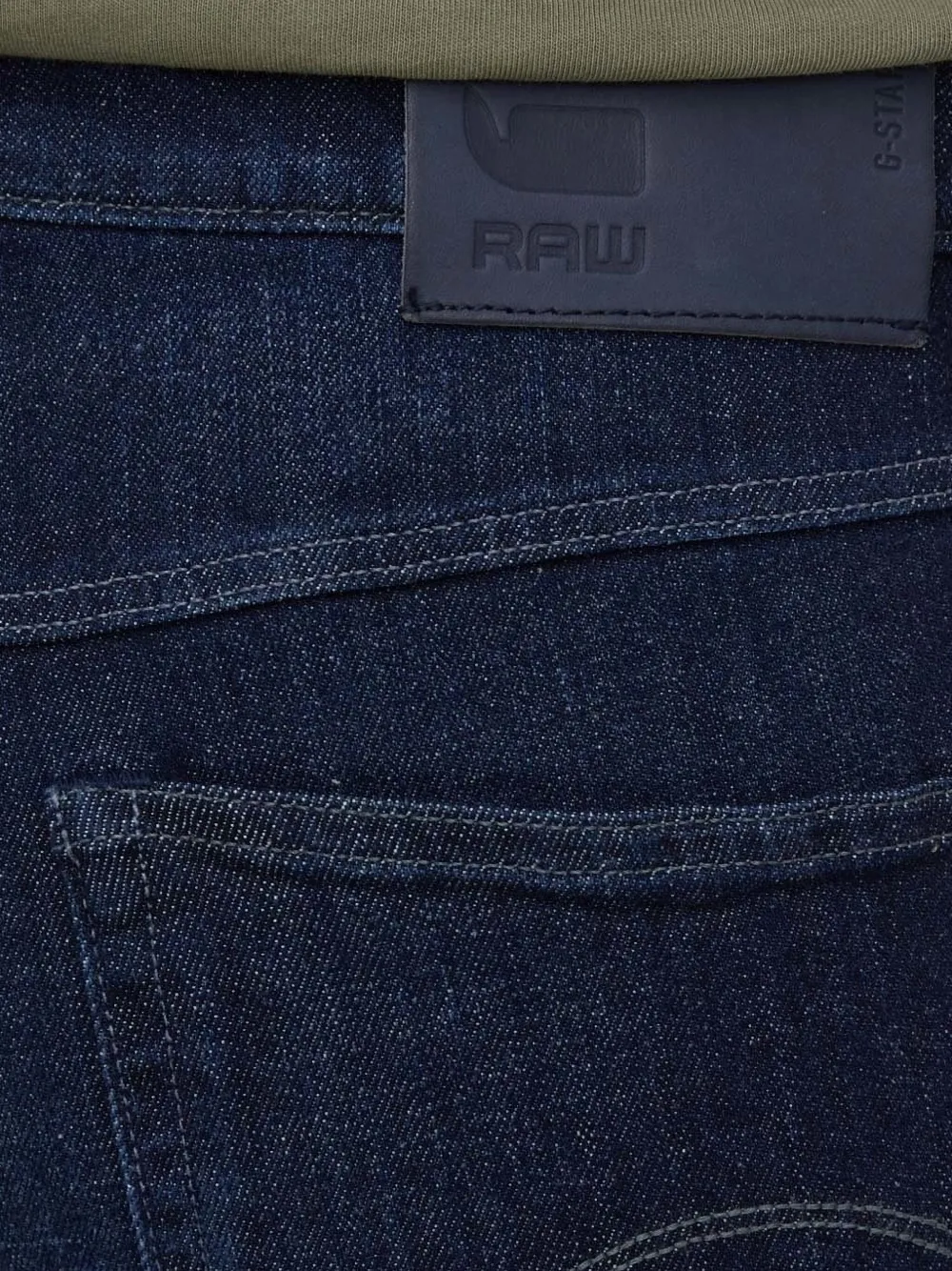 G-Star RAW Denim jeans met opgerolde manchetten en logopatch Blauw