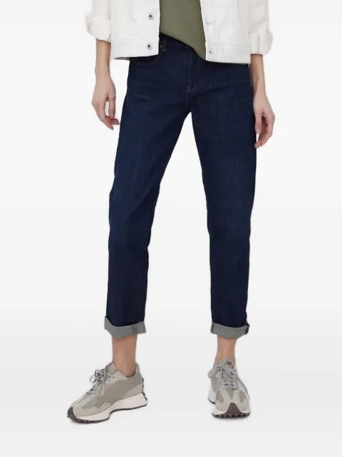 G-Star RAW logo-patch rolled-cuffs denim jeans