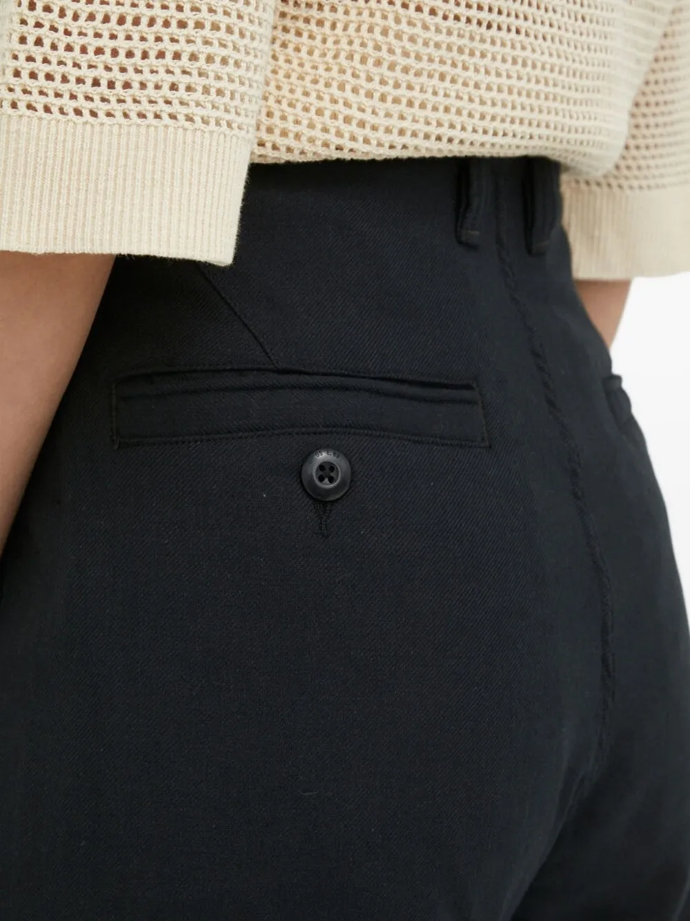 G-Star RAW Straight broek met zakken Zwart