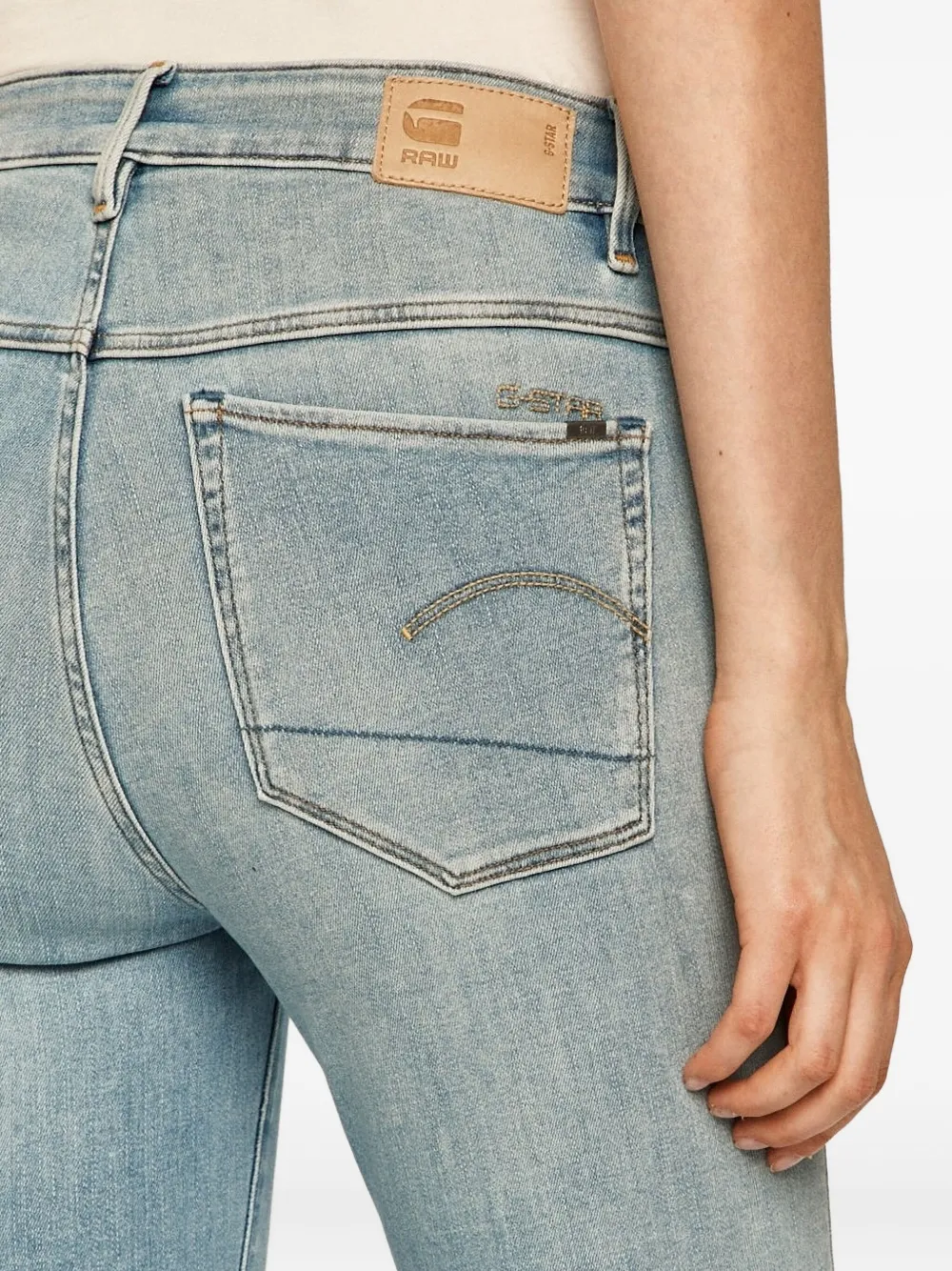 G-Star RAW High waist skinny jeans Blauw