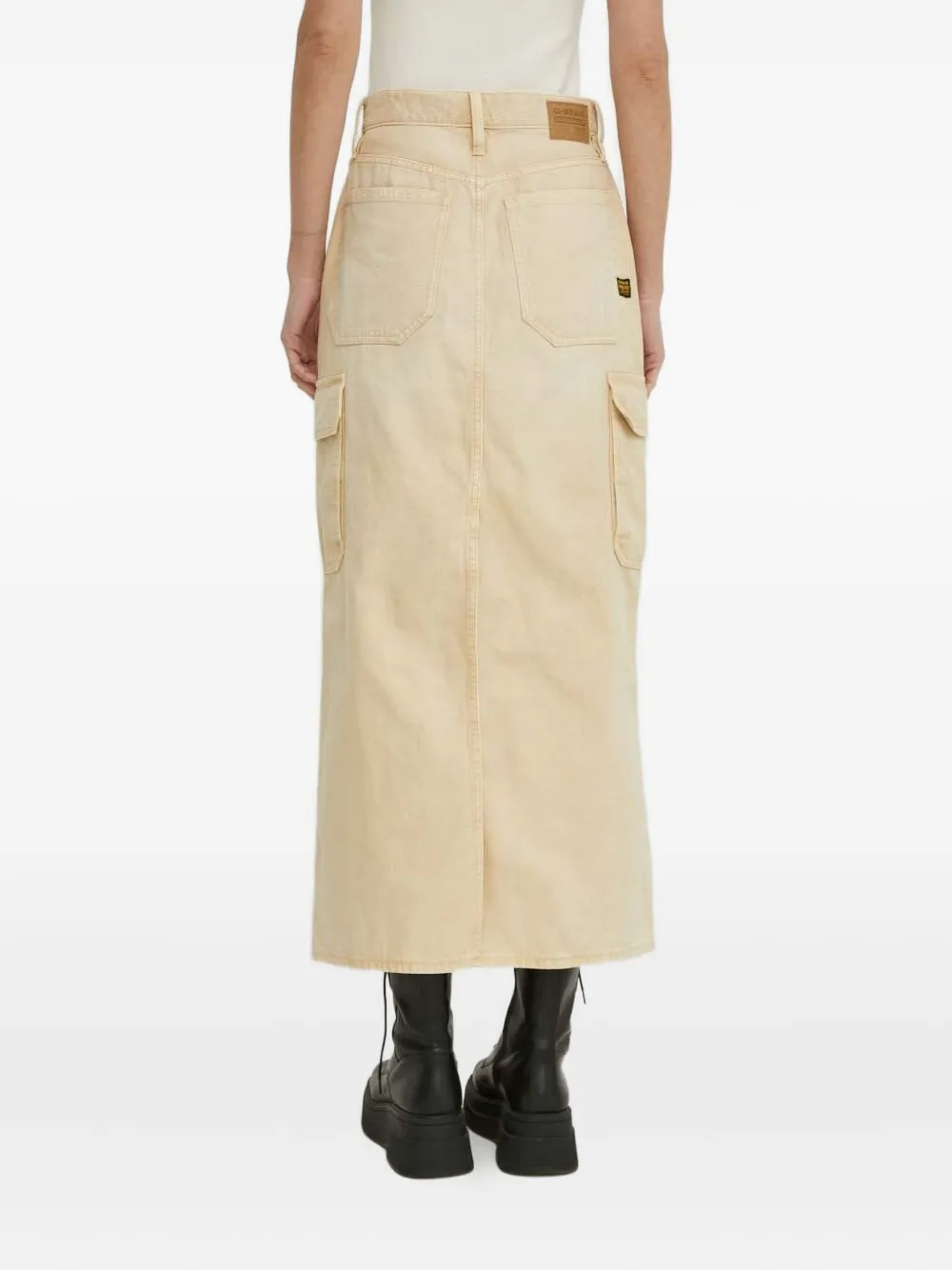 G-Star RAW Spijkerrok met cargo zak Beige