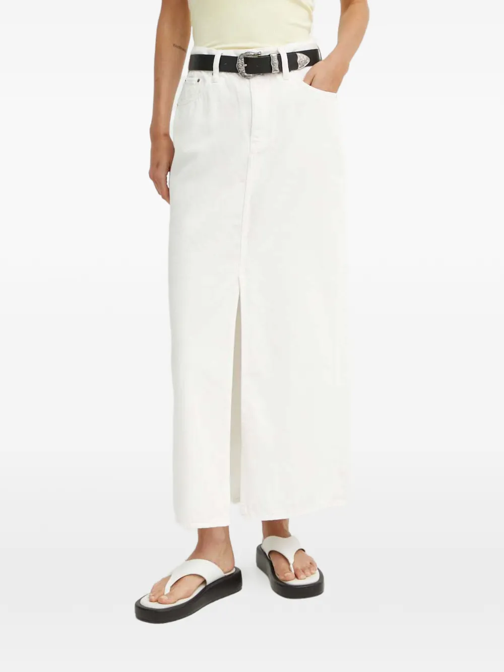 G-Star RAW slit maxi skirt - Bianco