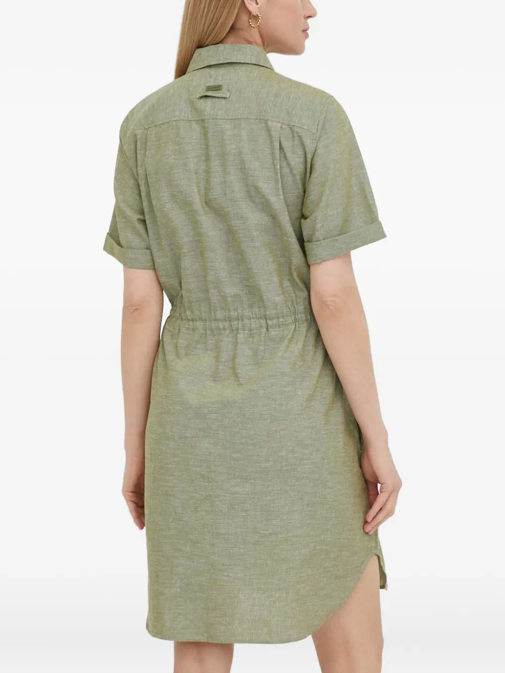G-star Raw Buttoned-pocket Dress In Green