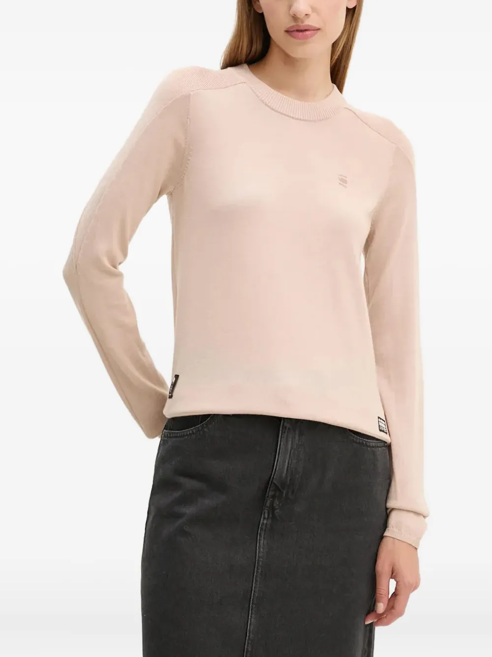 G-star Raw Raglan-sleeves Sweater In Pink