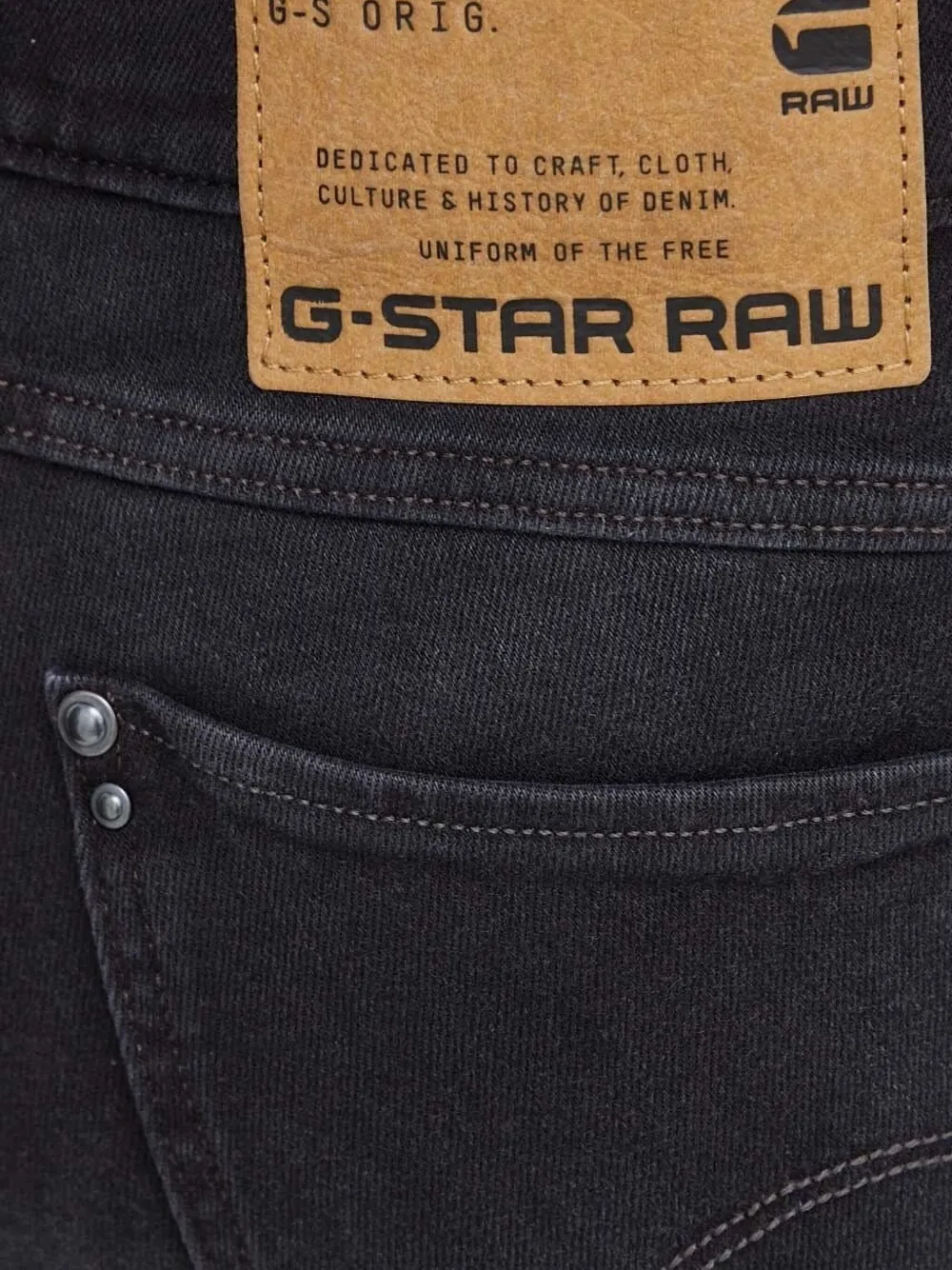 G-Star RAW cotton jeans Zwart