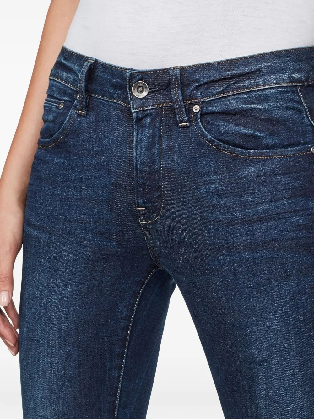 G-Star RAW Skinny jeans met ritszakken Blauw