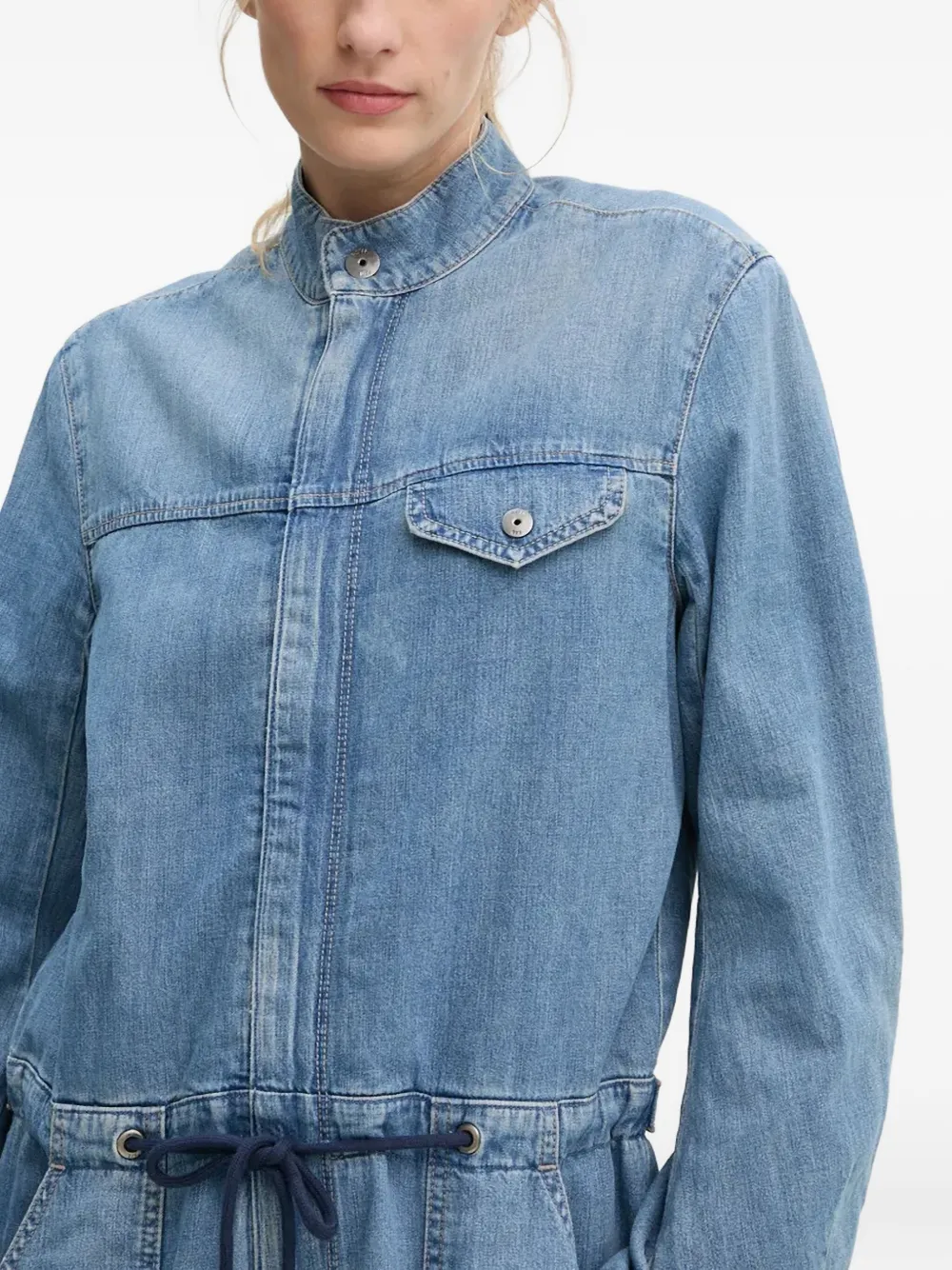 G-star Raw Cocoon Drawstring Jumpsuit In Blue