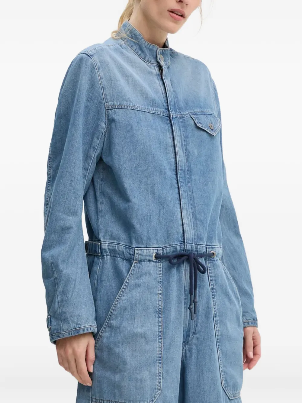 G-star Raw Cocoon Drawstring Jumpsuit In Blue