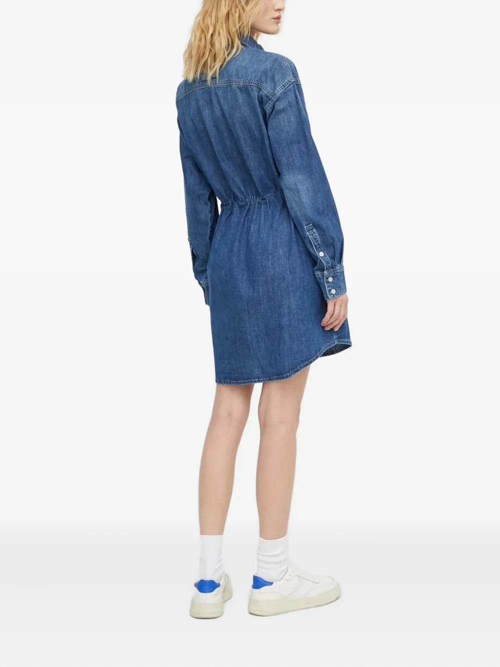 G-Star RAW denim drawstring shirt mini dress | Day Dresses | Image 2