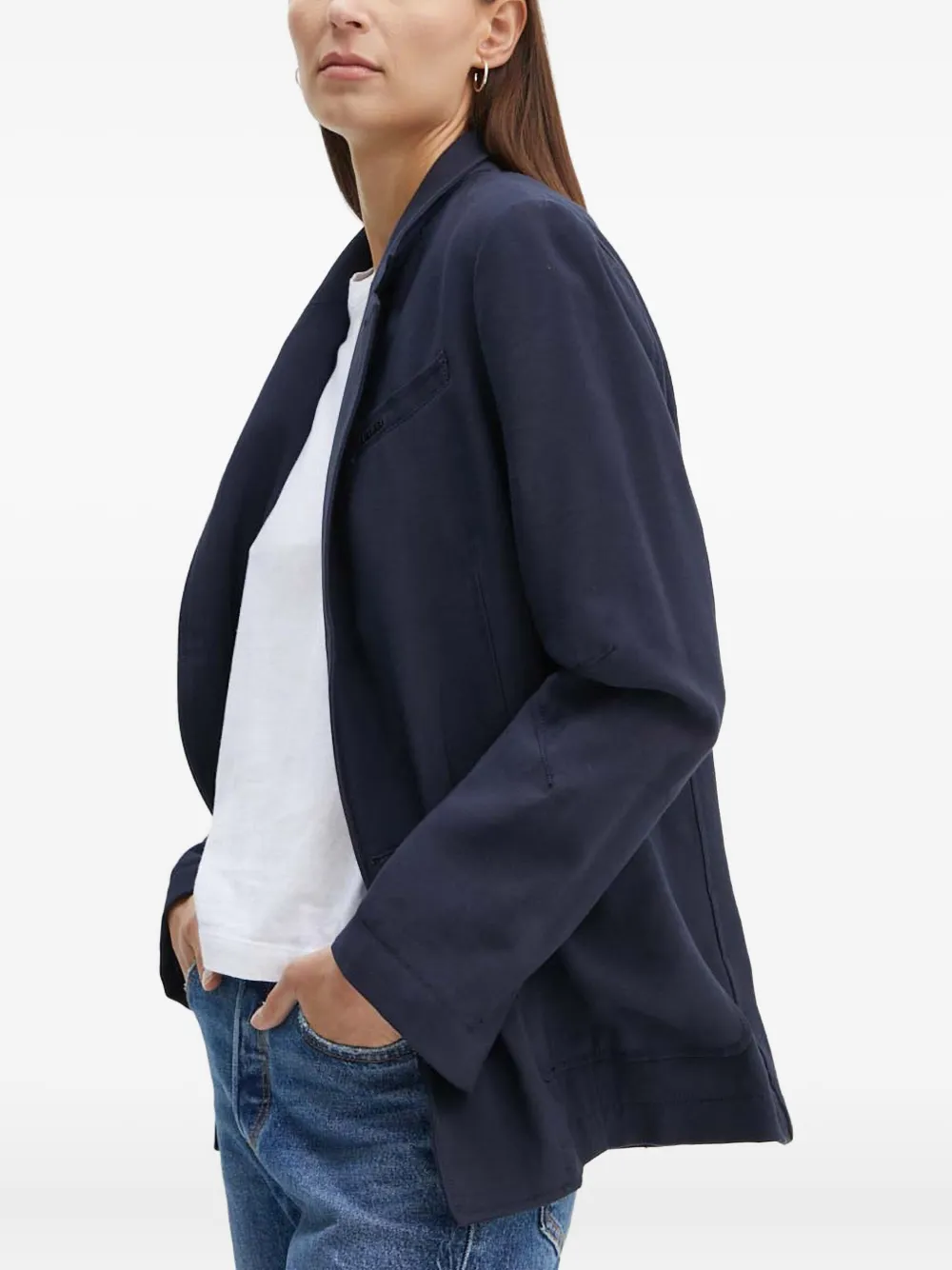 G-star Raw Patch-pockets Buttoned Jacket In Blue